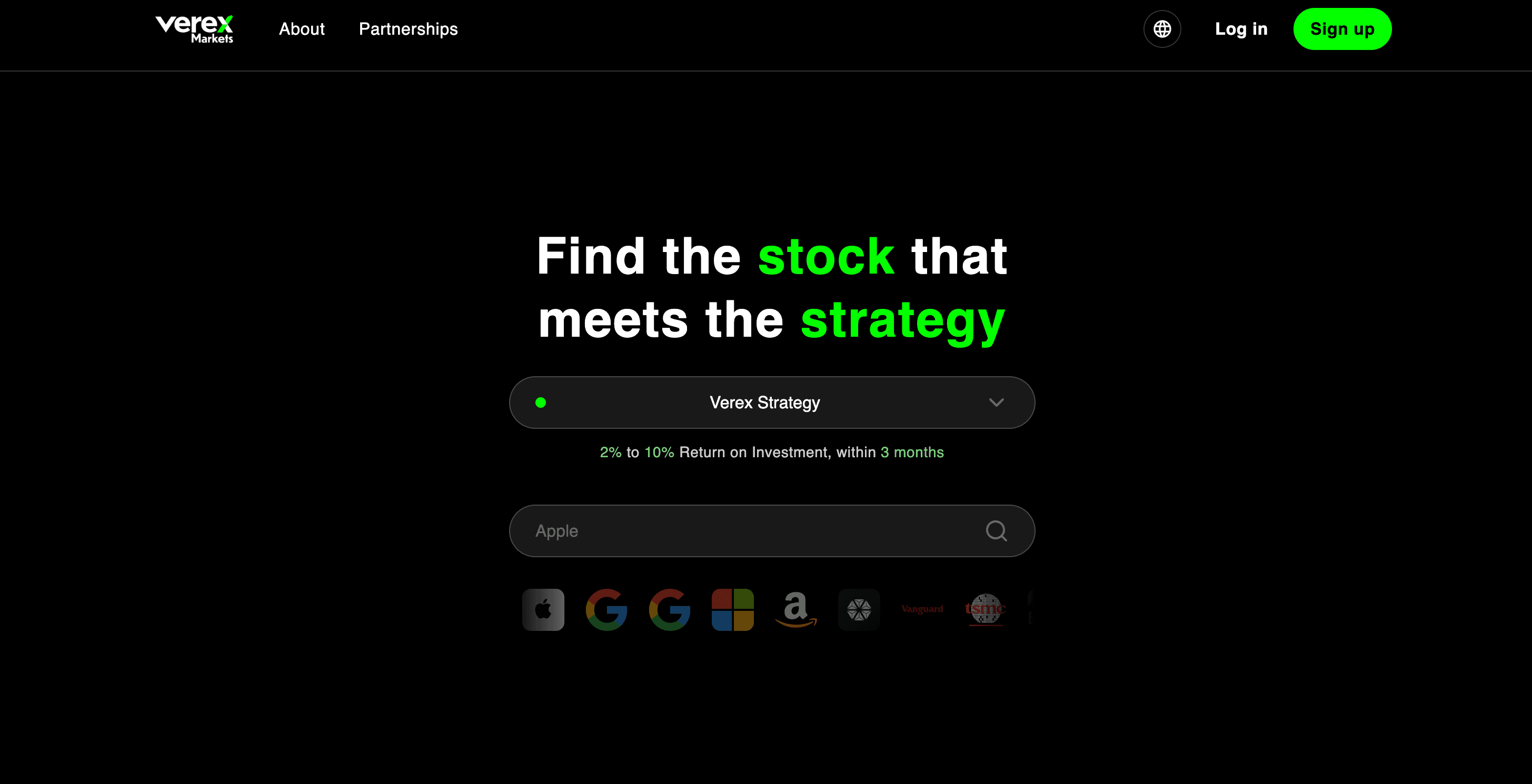 Verex Markets product preview